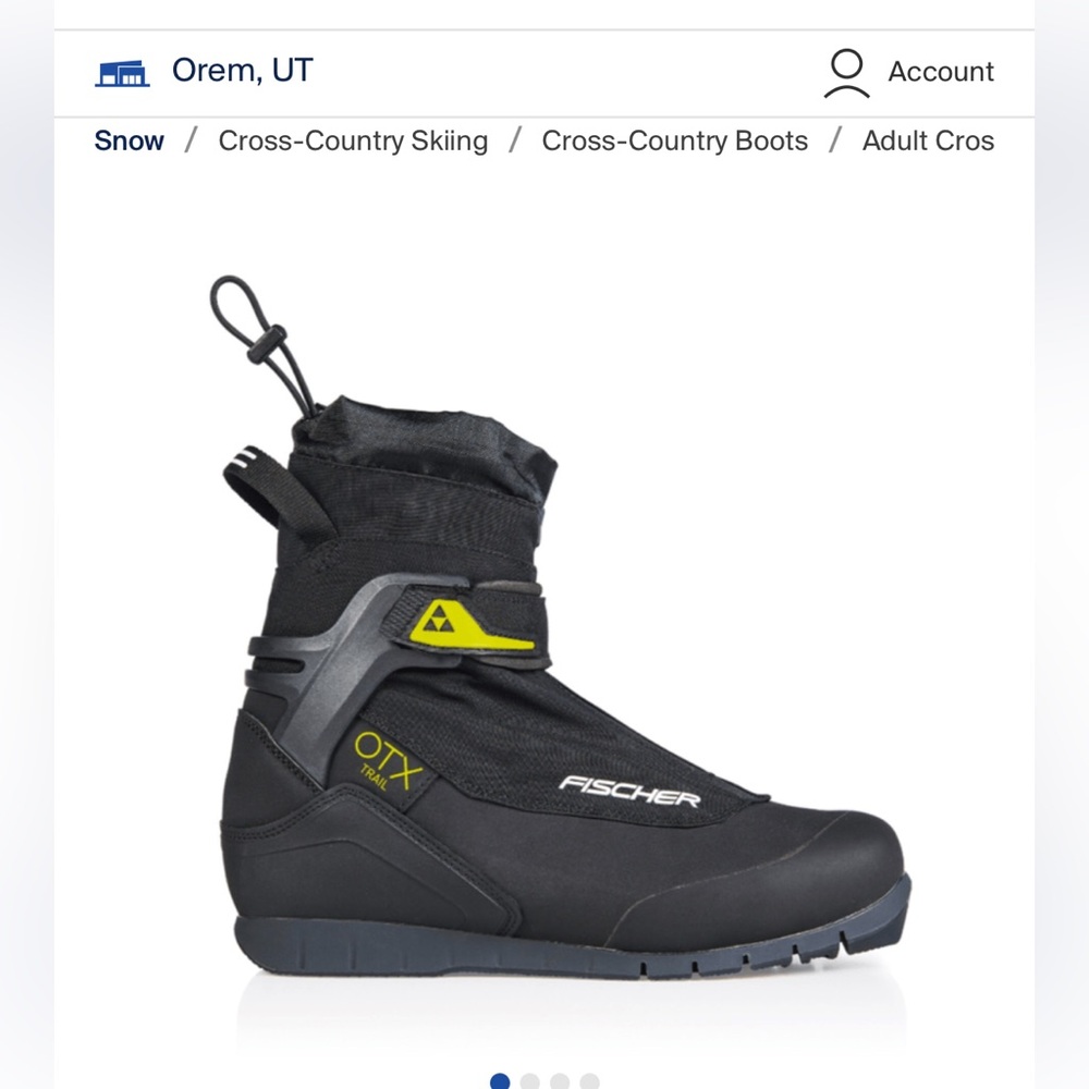 Fischer Cross Country Boots - Men’s OTX Trail EU 45